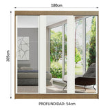 Closet Reno 3 Puertas Corredizas con Espejos