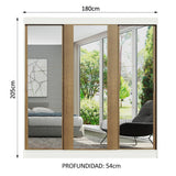 Closet Reno 3 Puertas Corredizas con Espejos