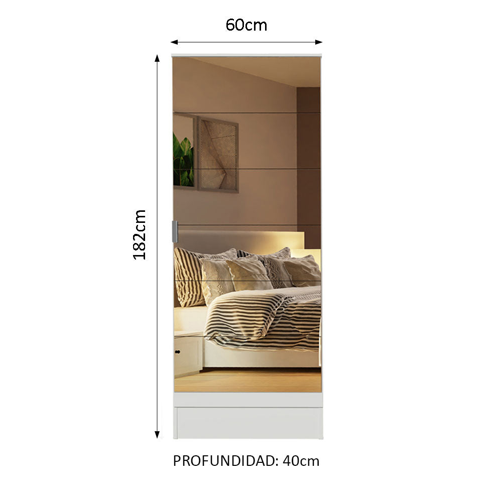 Zapatera Isis 1 Puerta con Espejo