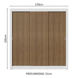 Closet Nobre 3 Puertas Corredizas