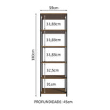 Closet Abierto Valencia 6 Niveles 59 cm