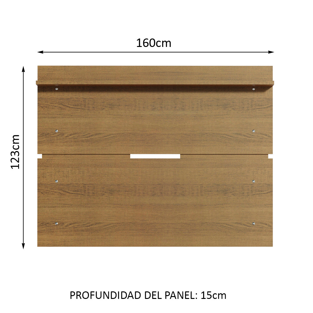 Panel para TV 160 cm Hasta 65 Pulgadas Marrón Madesa