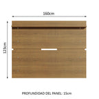 Panel para TV 160 cm Hasta 65 Pulgadas Marrón Madesa