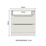 Mesa de Noche Madesa con 2 Cajones