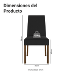 Kit 2 Sillas de Comedor 4255 Oxford Madesa
