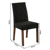 Kit 2 Sillas de Comedor Madesa 4256 Oxford