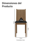 Kit de 4 Sillas de Comedor 4290