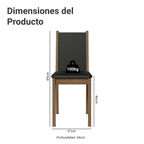 Kit de 4 Sillas de Comedor 4291