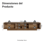 Centro Entretenimiento para TV Suspendido Vik Hasta 80 Plgds