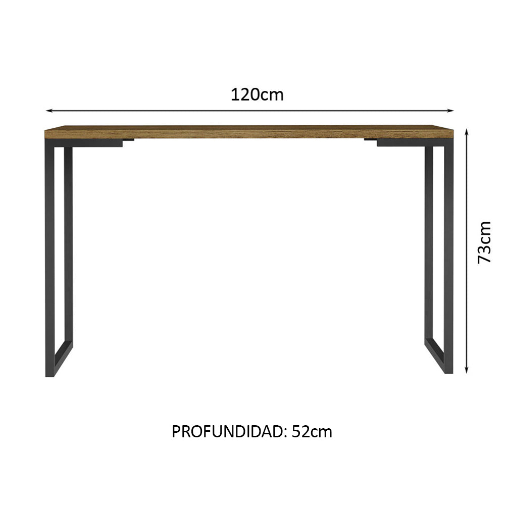 Escritorio de Oficina Industrial Madesa de 120 cm Marrón