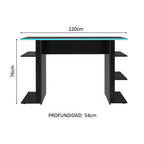 Escritorio Gamer Moderno para PC y Consola 9424 Negro/Azul