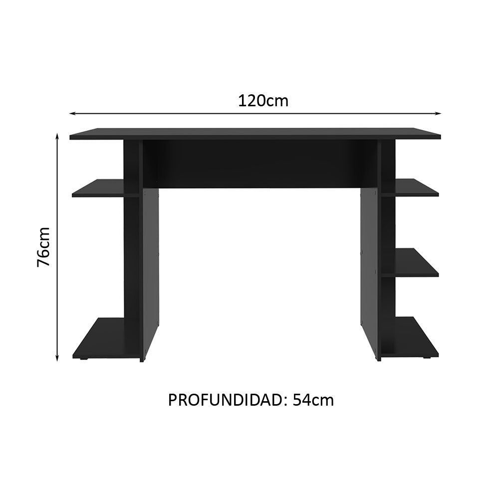 Escritorio Gamer Moderno para PC y Consola 9424 Negro