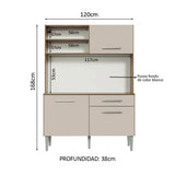 Mueble de Cocina Compacta Life 1.20 Metros