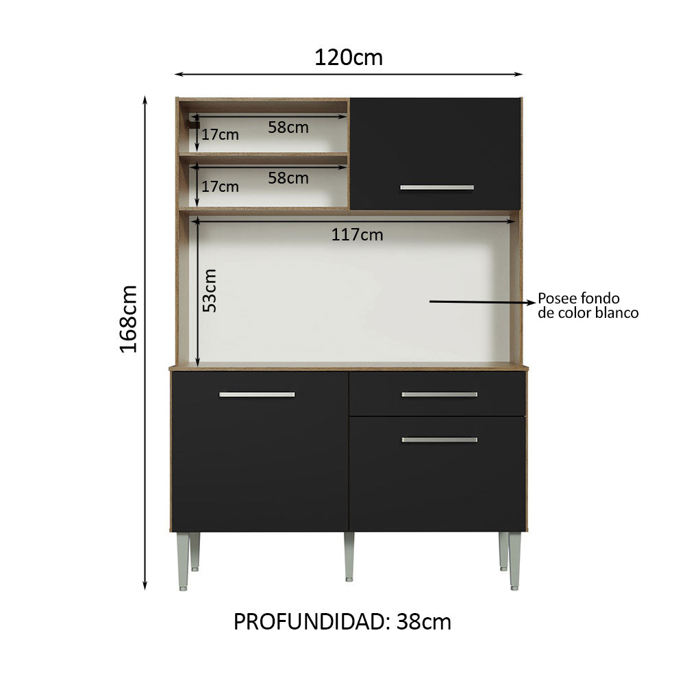 Mueble de Cocina Compacta Life 1.20 Metros