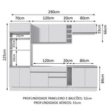 Cocina Integral Vicenza 2.90 Metros