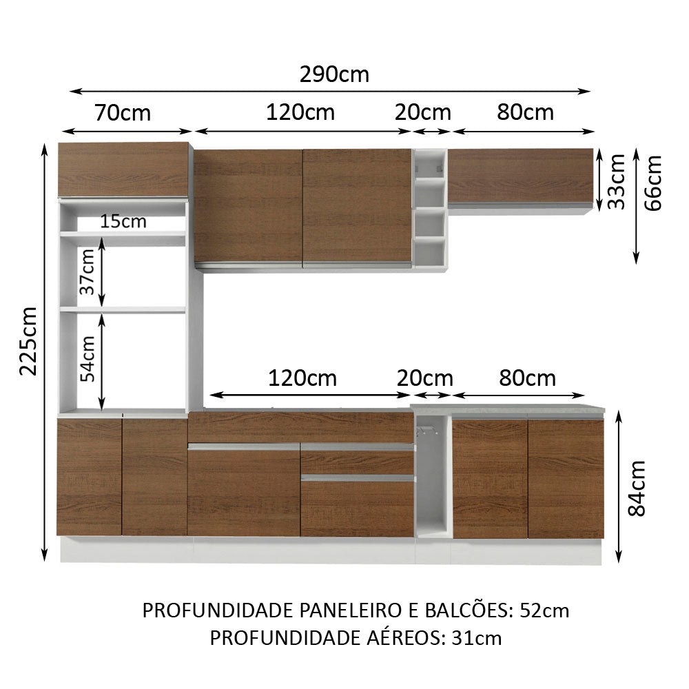 Cocina Integral Vicenza 2.90 Metros