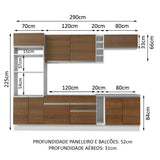 Cocina Integral Vicenza 2.90 Metros