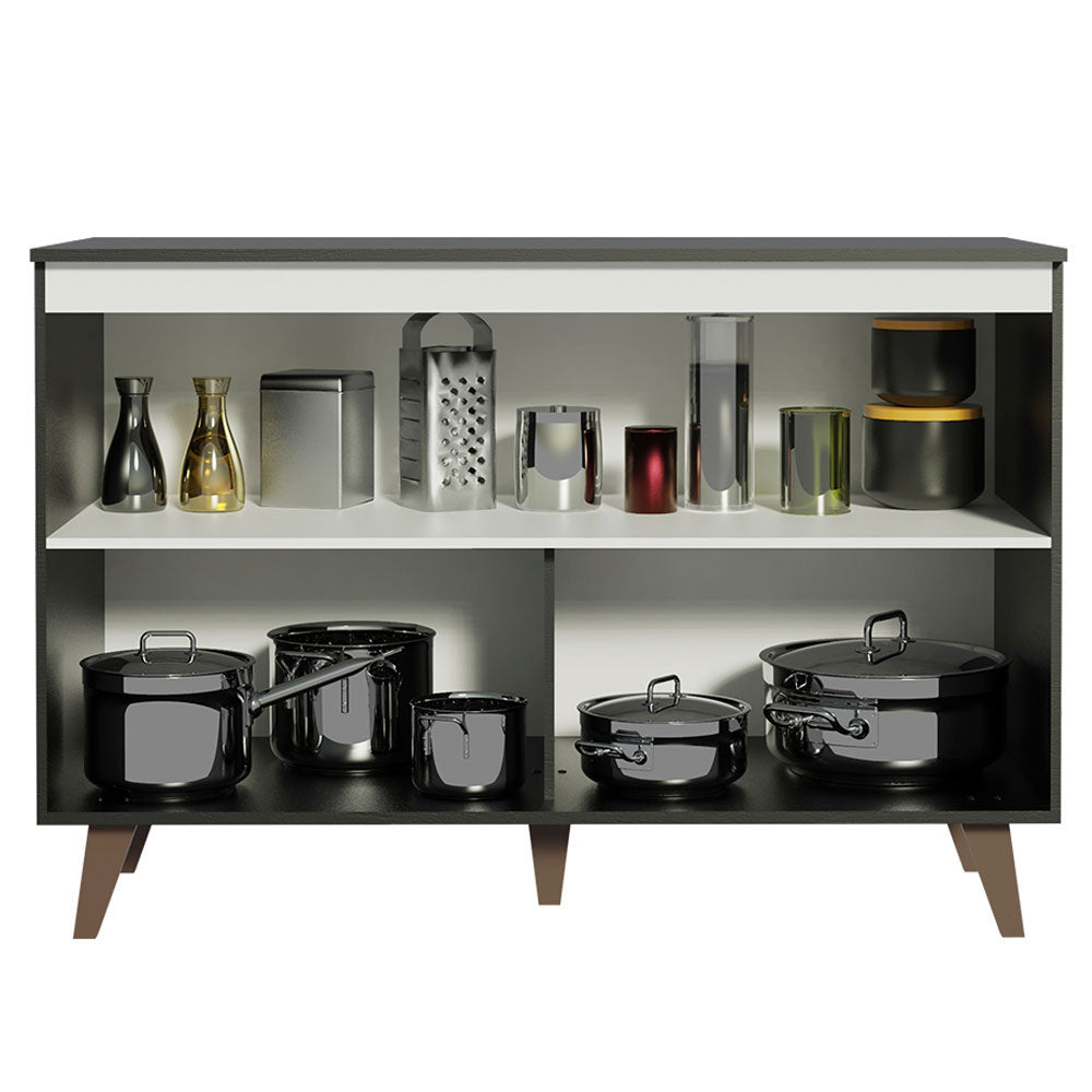 Mueble de Cocina Bajo Reims 1.20 m 2 Puertas con Encimera