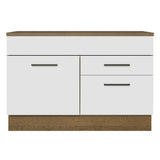 Mueble de Cocina Bajo Agata 1.20 m 1 Puerta 2 Cajones con Encimera