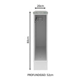 Mueble de Cocina Bajo Portapaños Glamy y Agata 20 cm