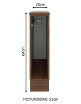 Mueble de Cocina Bajo Portapaños Glamy y Agata 20 cm