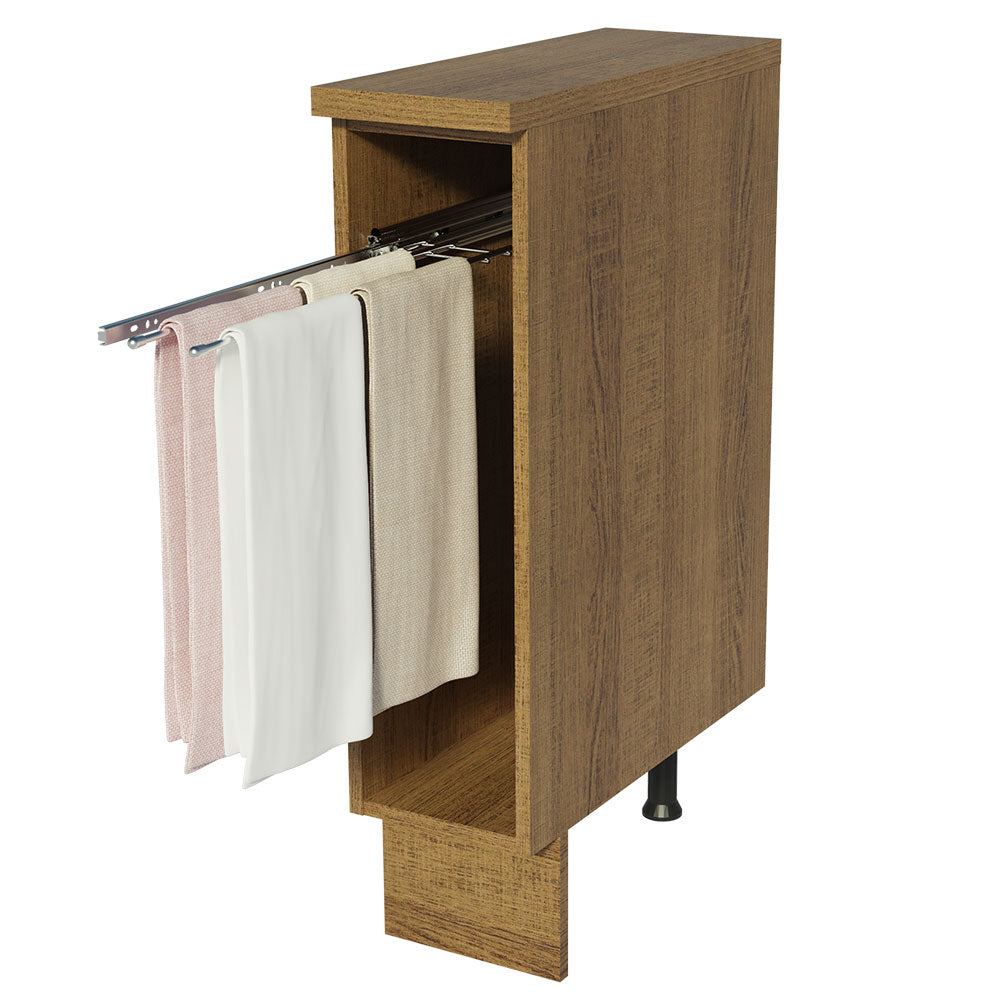 Mueble de Cocina Bajo Portapaños Glamy y Agata 20 cm Marrón
