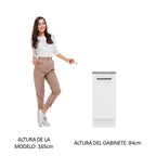 Mueble de Cocina Bajo Agata 35 cm 1 Puerta Blanco