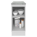 Mueble de Cocina Bajo Glamy 35 cm 1 Puerta Blanco