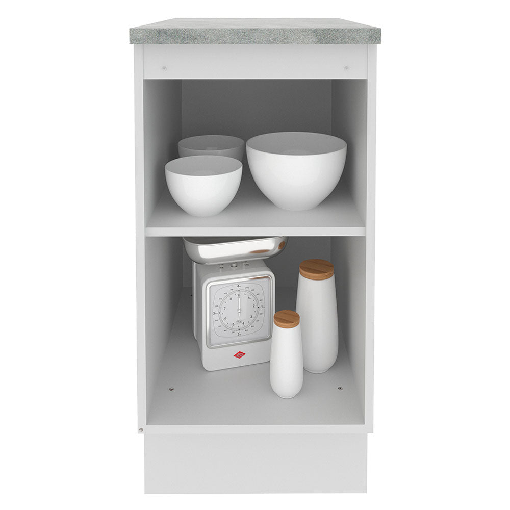 Mueble de Cocina Bajo Glamy 40 cm 1 Puerta Blanco/Negro