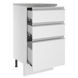Mueble de Cocina Bajo Glamy 40 cm 3 Cajones