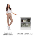 Mueble de Cocina Bajo Agata 70 cm 2 Puertas Blanco