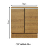Mueble de Cocina Bajo Glamy 70 cm 2 Puertas