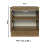 Mueble de Cocina Bajo Glamy 80 cm 2 Puertas