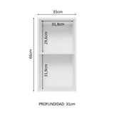 Mueble de Cocina Superior Glamy 35 cm 1 Puerta