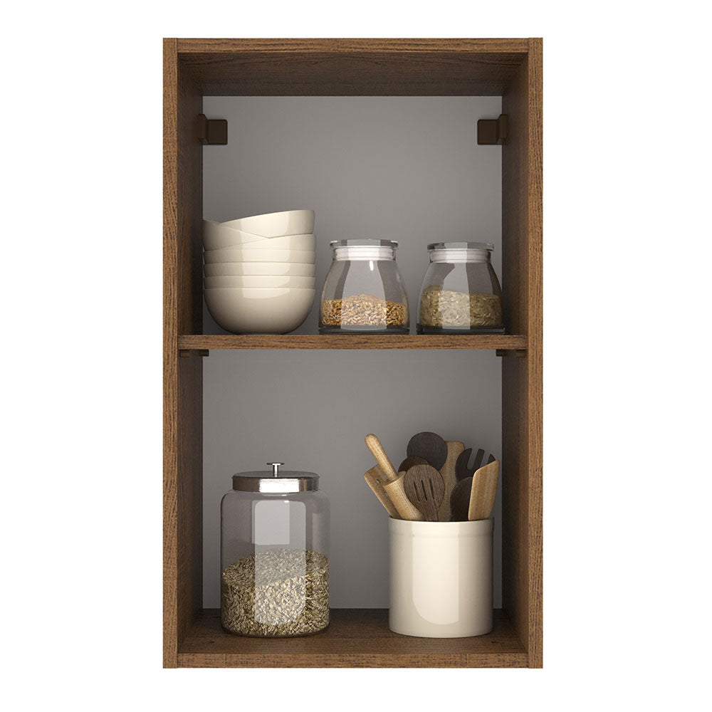 Mueble de Cocina Superior Agata 40 cm 1 Puerta Marrón/Crema