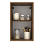 Mueble de Cocina Superior Agata 40 cm 1 Puerta Marrón/Crema