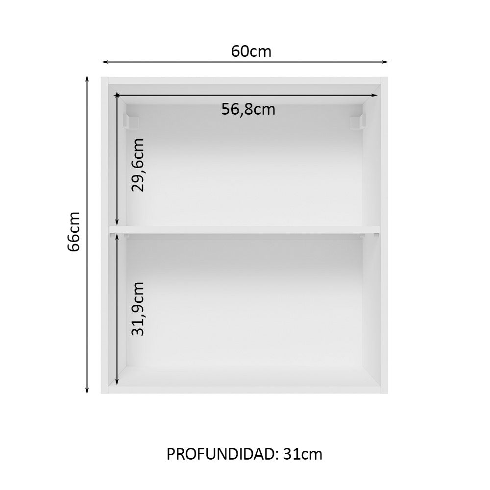 Mueble de Cocina Superior Glamy 60 cm 1 Puerta