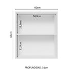 Mueble de Cocina Superior Glamy 60 cm 1 Puerta