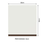 Mueble de Cocina Superior Reims 60 cm 1 Puerta Blanco