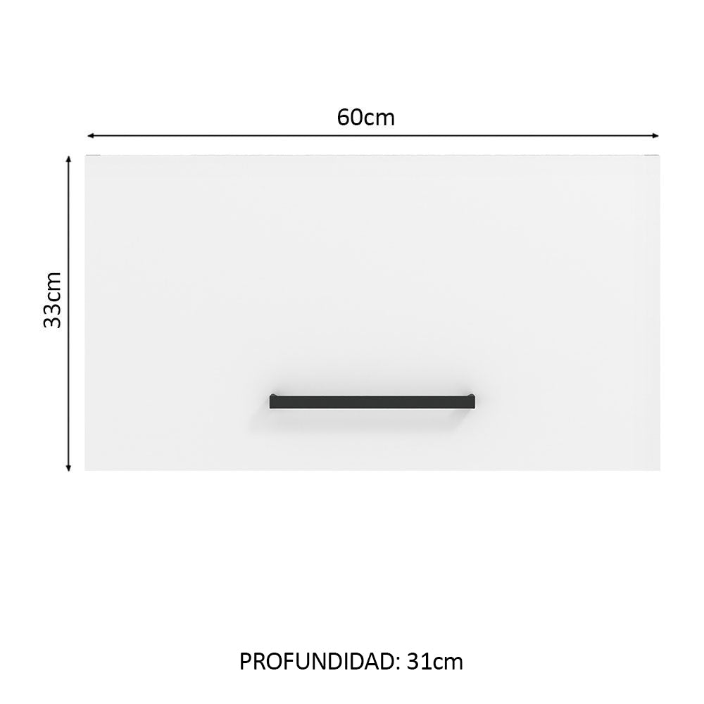 Mueble de Cocina Superior Agata 60 cm 1 Puerta Abatible Blanco