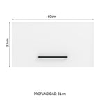 Mueble de Cocina Superior Agata 60 cm 1 Puerta Abatible Blanco