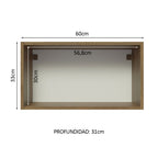 Mueble de Cocina Superior Glamy 60 cm 1 Puerta Abatible