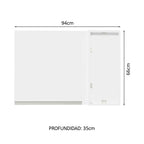 Mueble de Cocina Superior de Esquina Glamy 1 Puerta Blanco