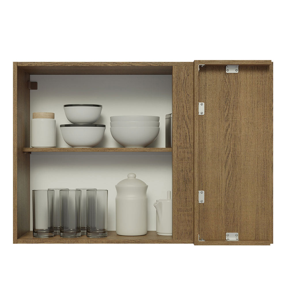 Mueble de Cocina Superior de Esquina Glamy 1 Puerta Marrón