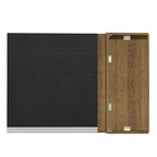 Mueble de Cocina Superior de Esquina Glamy 1 Puerta Marrón/Negro