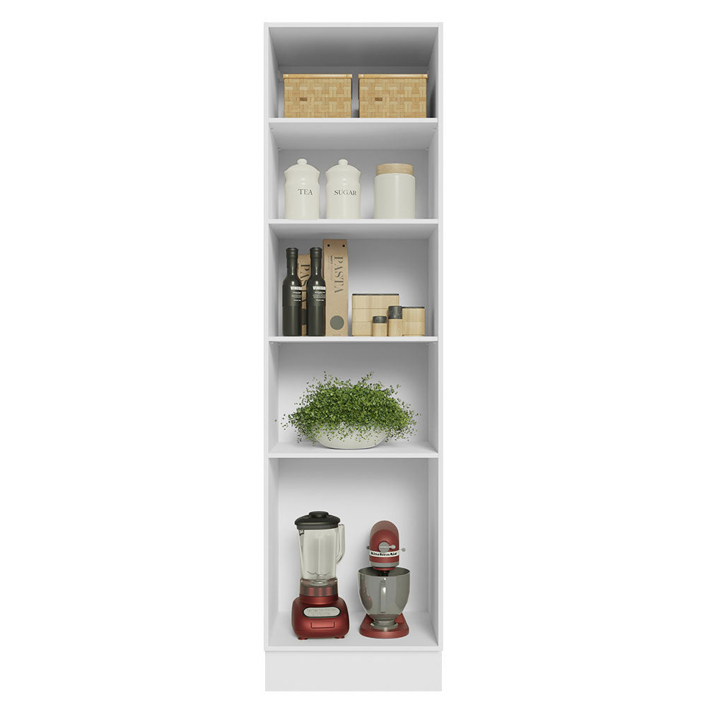 Mueble de Cocina Armario Vertical Abierto 60 cm con 5 Nichos Blanco Madesa