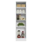 Mueble de Cocina Armario Vertical Abierto 60 cm con 5 Nichos Blanco Madesa