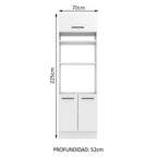 Mueble de Cocina para Hornos Agata 70 cm Blanco