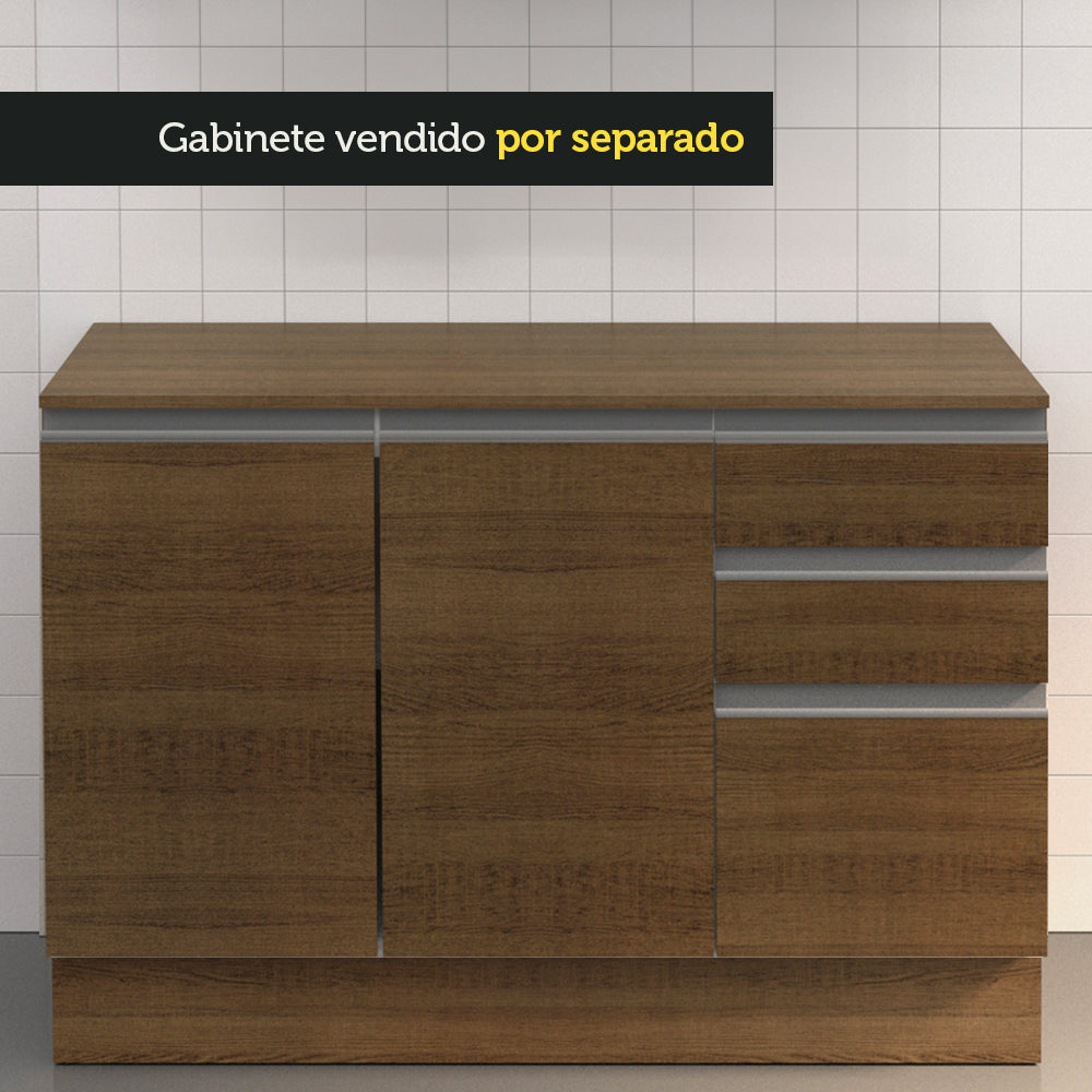 Mesón para Mueble de Cocina 120 cm Marrón Madesa