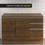 Mesón para Mueble de Cocina 120 cm Marrón Madesa